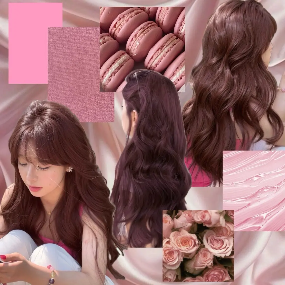 ロング カラー ピンクカラー カット ヘアカラー ニシダヒカリ🌙 髪質改善×似合わせのヘアスタイル