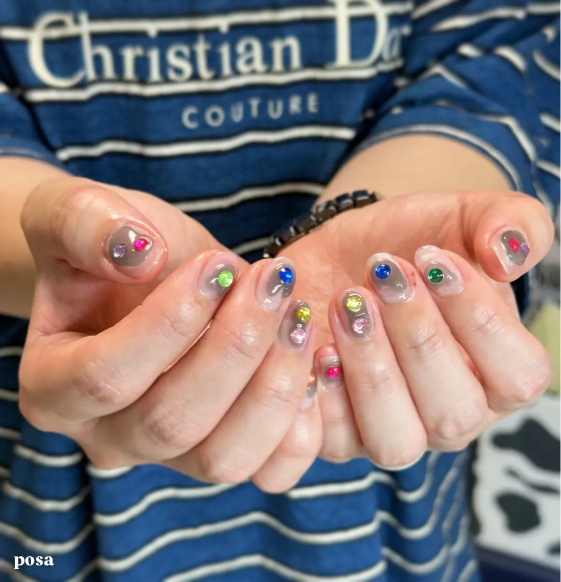 ネイル シンプルネイル ハンドネイル posa nail モエミのネイルデザイン