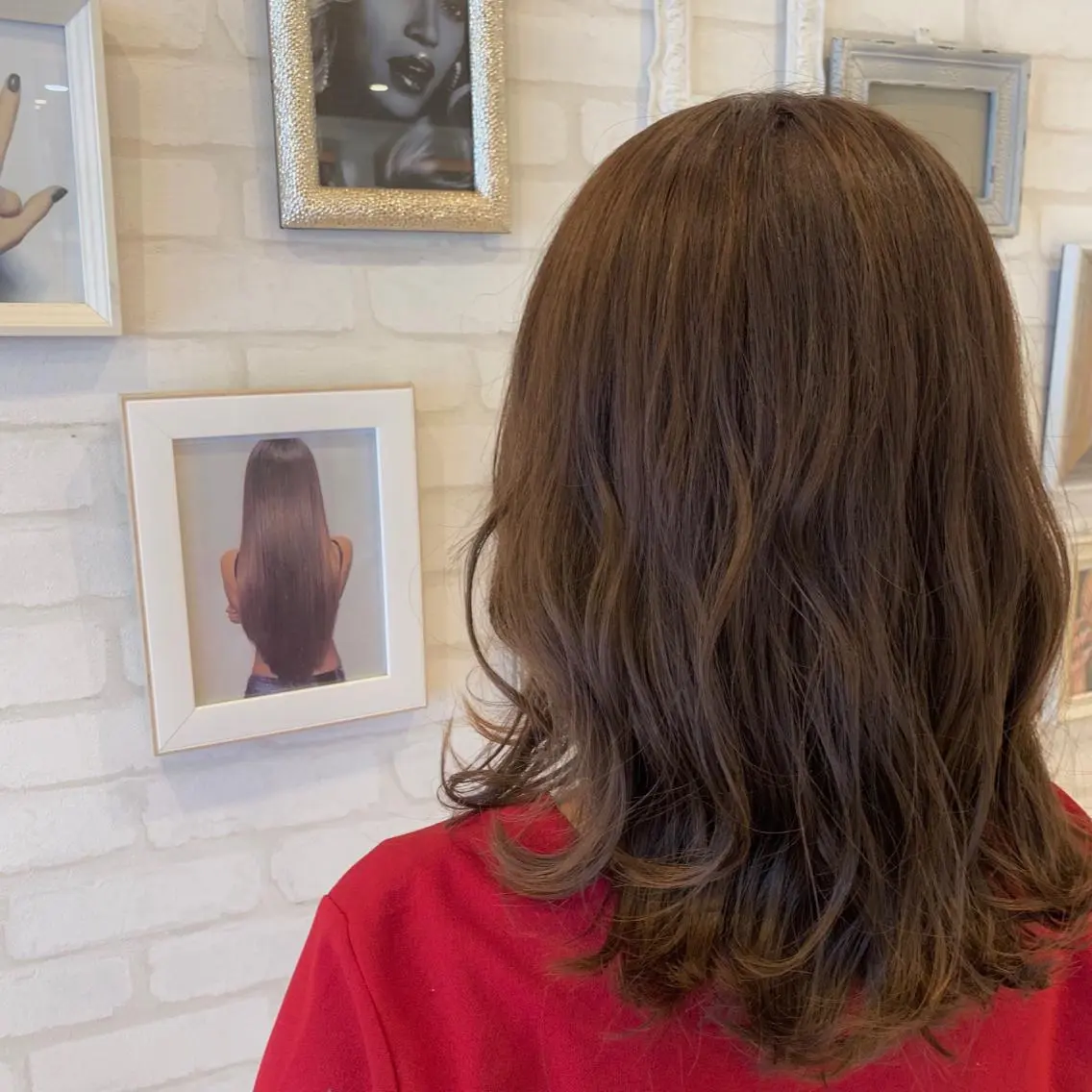 セミロング カラー 【髪質改善】 夏目結以のヘアスタイル