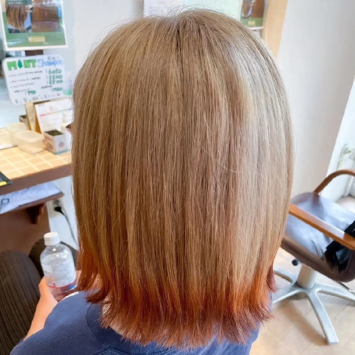 ショート カラー 縮毛矯正/ワンカラー モデル募集🫧羽夏のヘアスタイル
