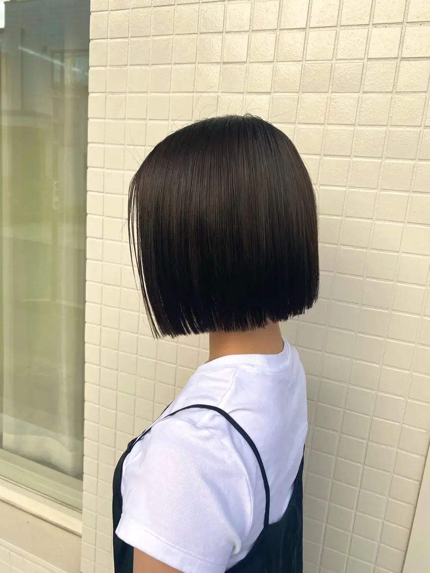 ショート 切りっぱなしボブ ボブ mite hikariのヘアスタイル