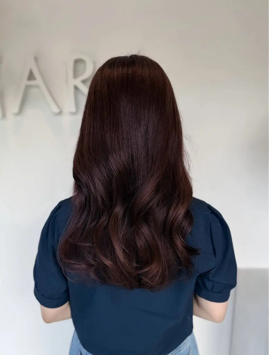ロング カラー ブリーチ ダブルカラー ブリーチなしカラー カット ヘアカラー トリートメント 透明感カラー／ 艶感カラー／RAMUのヘアスタイル