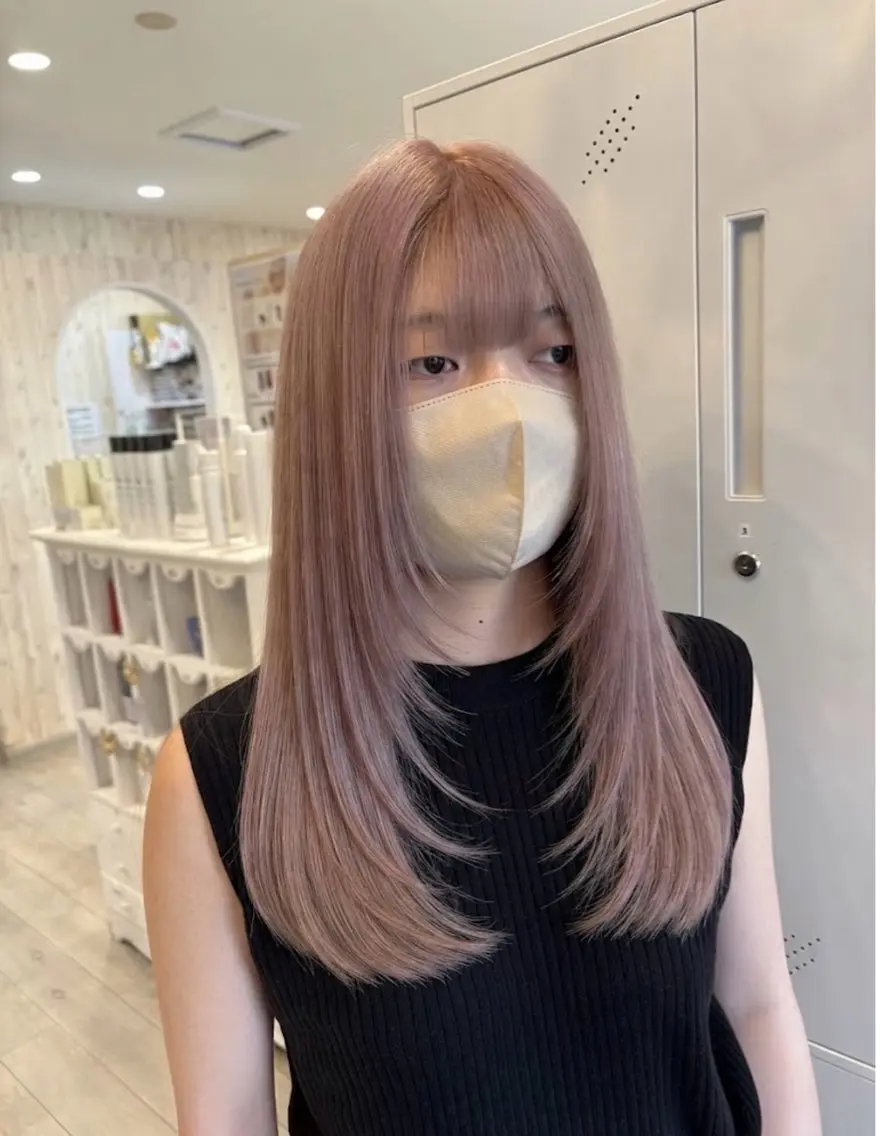 セミロング U24✨️0円モデル 🎀藤村音寧🎀のヘアスタイル