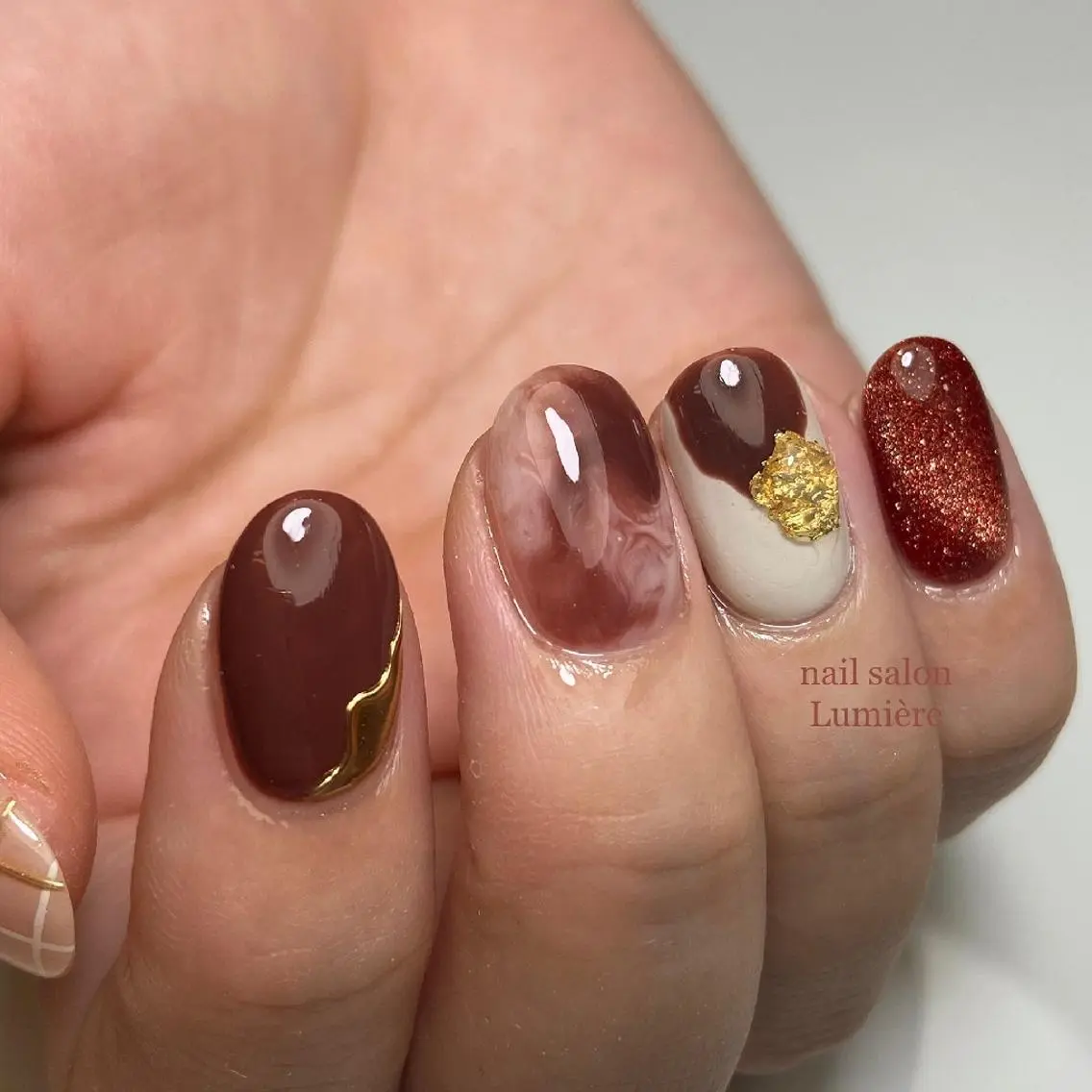 ネイル アートネイル ニュアンスネイル nail salon Lumièreのネイルデザイン