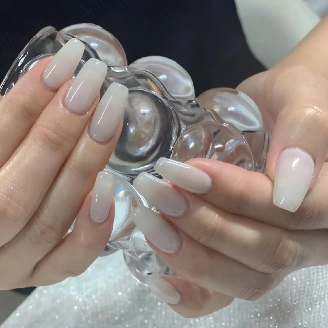 セミロング めぐみのネイルサロン スタッフ練習のネイルデザイン