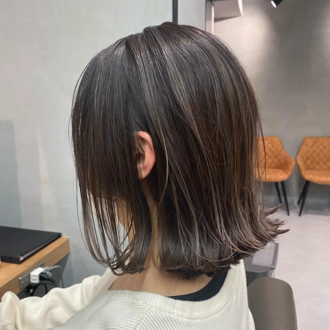 ミディアム カラー 【髪質改善】 梅田　聡のヘアスタイル
