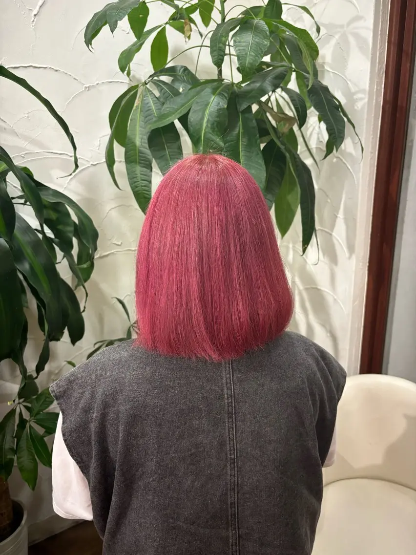 ミディアム カラー 【ハイトーン特化】 🦋森山陽向/大宮のヘアスタイル