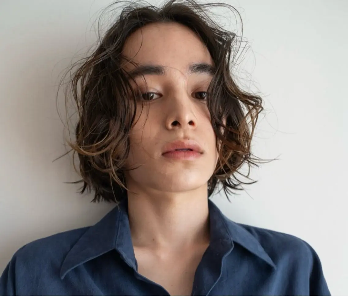 メンズ YUJIN ツイスパ波巻き🔥のヘアスタイル