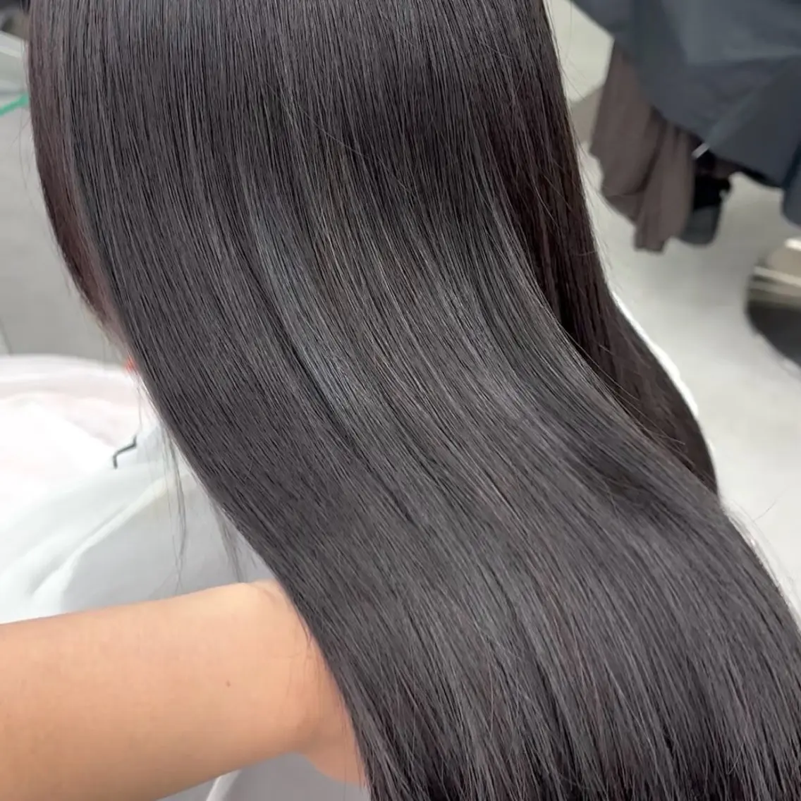 ロング カラー エクステ 韓国風ヘア エクステ ヘアセット 横浜シールエクステ 韓国エクステみさきのヘアスタイル