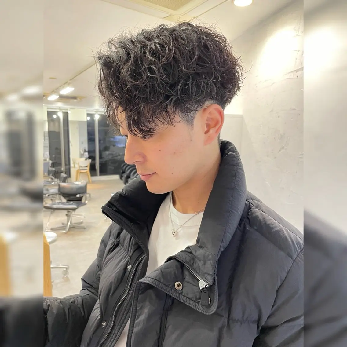 ショート パーマ メンズ マッシュ メンズパーマ メンズツイストパーマ ツイストスパイラルパーマ 波巻きパーマ お悩み解決 園田翔大のヘアスタイル