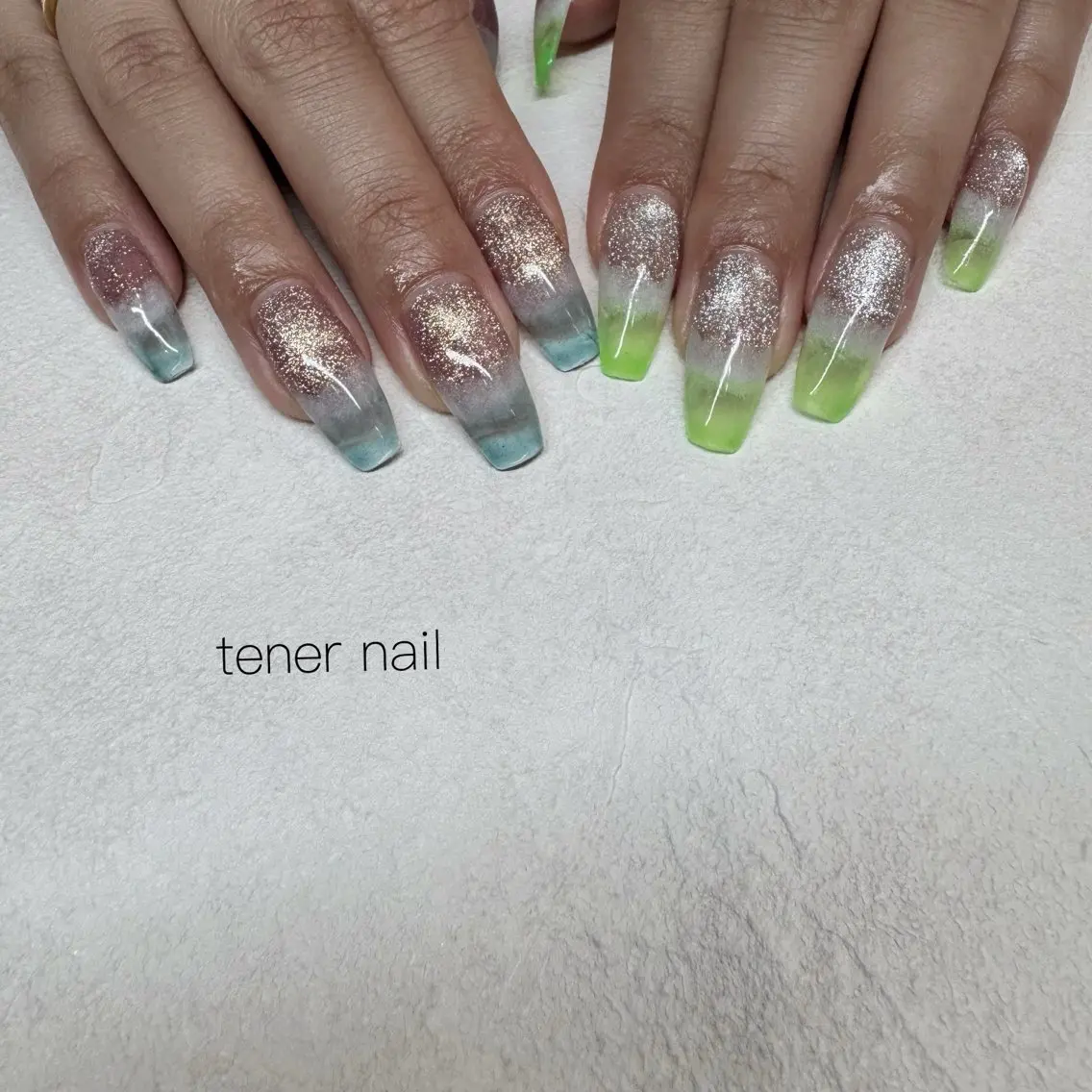 ネイル クリアネイル スカルプネイル ハンドネイル テネルネイル tener nailのネイルデザイン