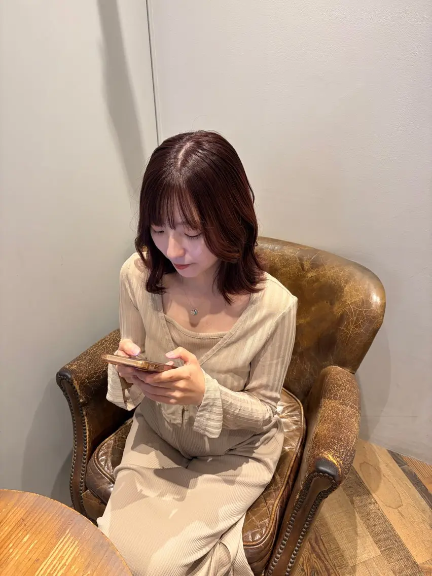 ミディアム 透明感ニュアンス 柔らかstyle🤍のヘアスタイル