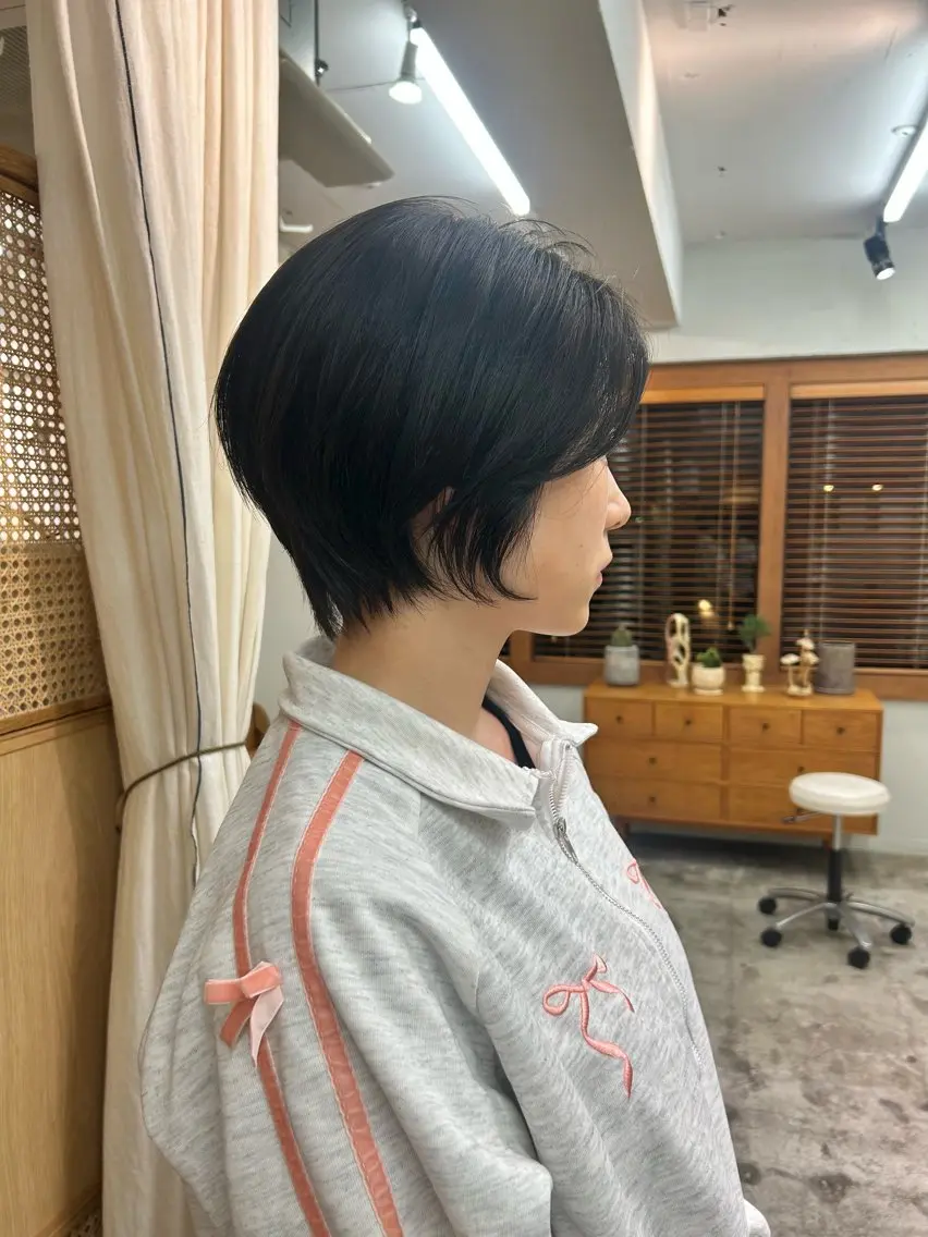 ショート カット ヘアカラー トリートメント ヘッドスパ 🪷立川/ニュアンス 透明感/菜々子🐏のヘアスタイル