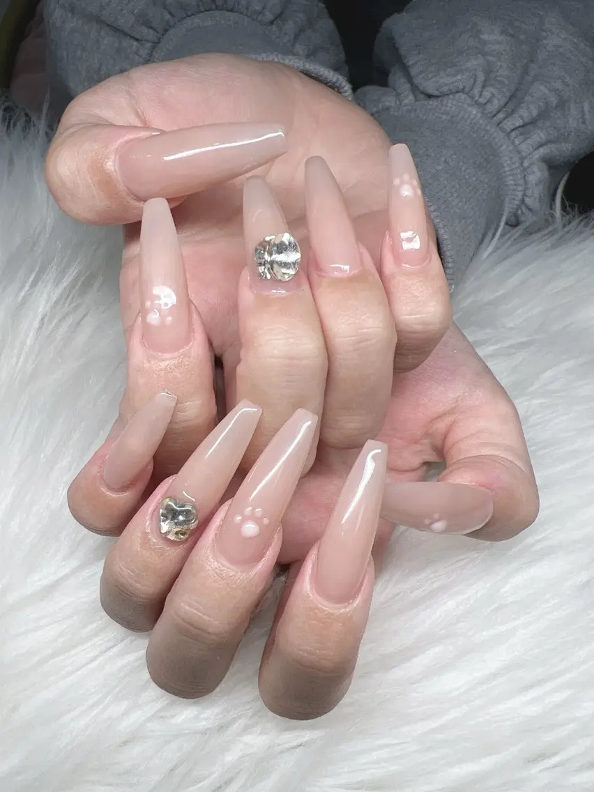 ネイル ハンドネイル Lee Nails チップ長さだし専門店のネイルデザイン