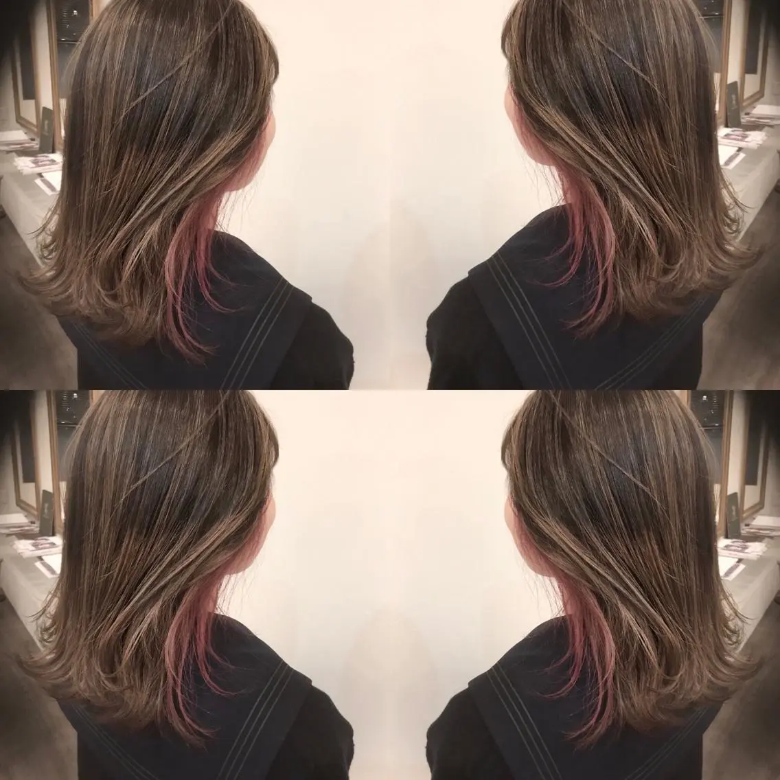 ミディアム カラー 黒髪 卒業式のヘアスタイル VERDA KENのヘアスタイル