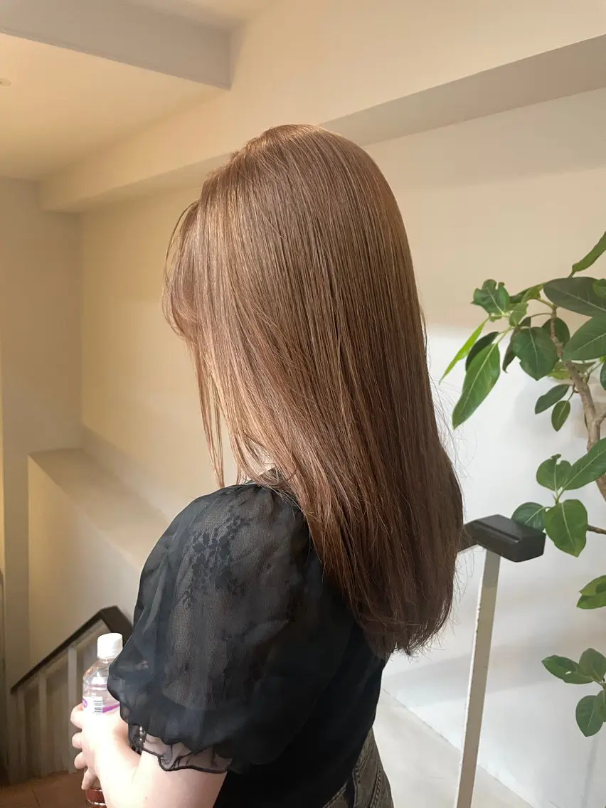 ロング カラー ベージュカラー ブラウンカラー ミルクティーベージュ カットモデル募集 /RIOのヘアスタイル
