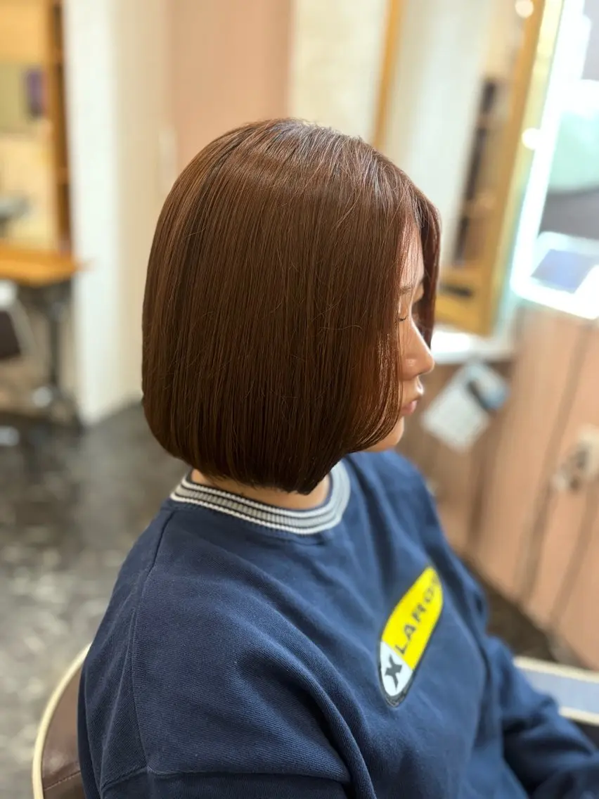 ショート カット トリートメント 暗髪艶カラー/ 髪質改善TR/maiのヘアスタイル