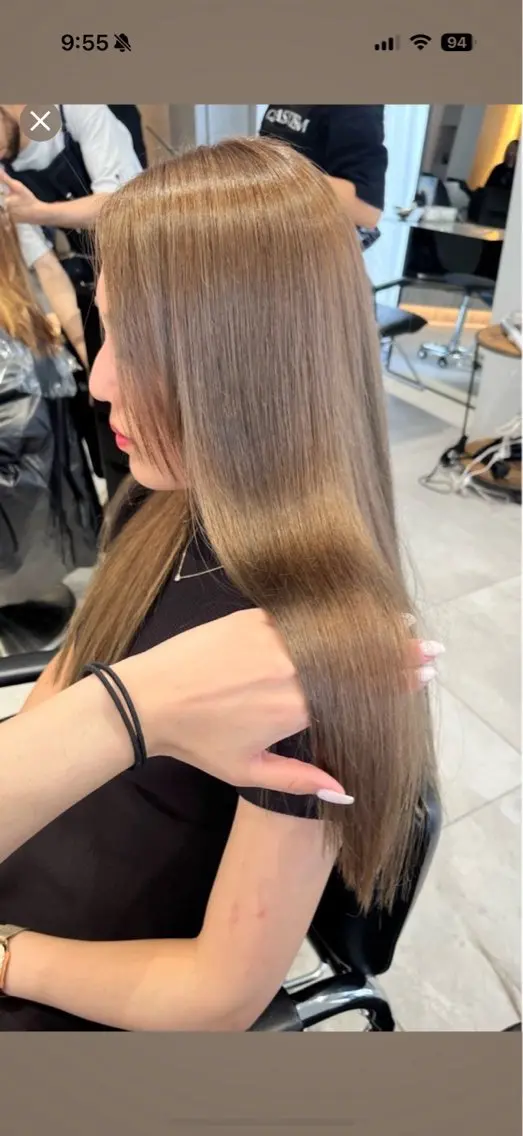 ロング カラー ブリーチ 透明感カラー ダブルカラー グレージュ ブリーチなしカラー ヘアカラー matsuri 🪽ボブカットのヘアスタイル
