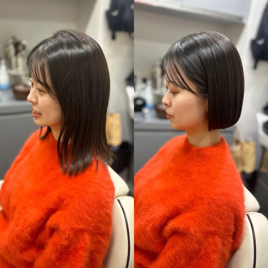 ショート カラー ボブ カット ヘアカラー トリートメント ヘッドスパ 小林 佳祐のヘアスタイル