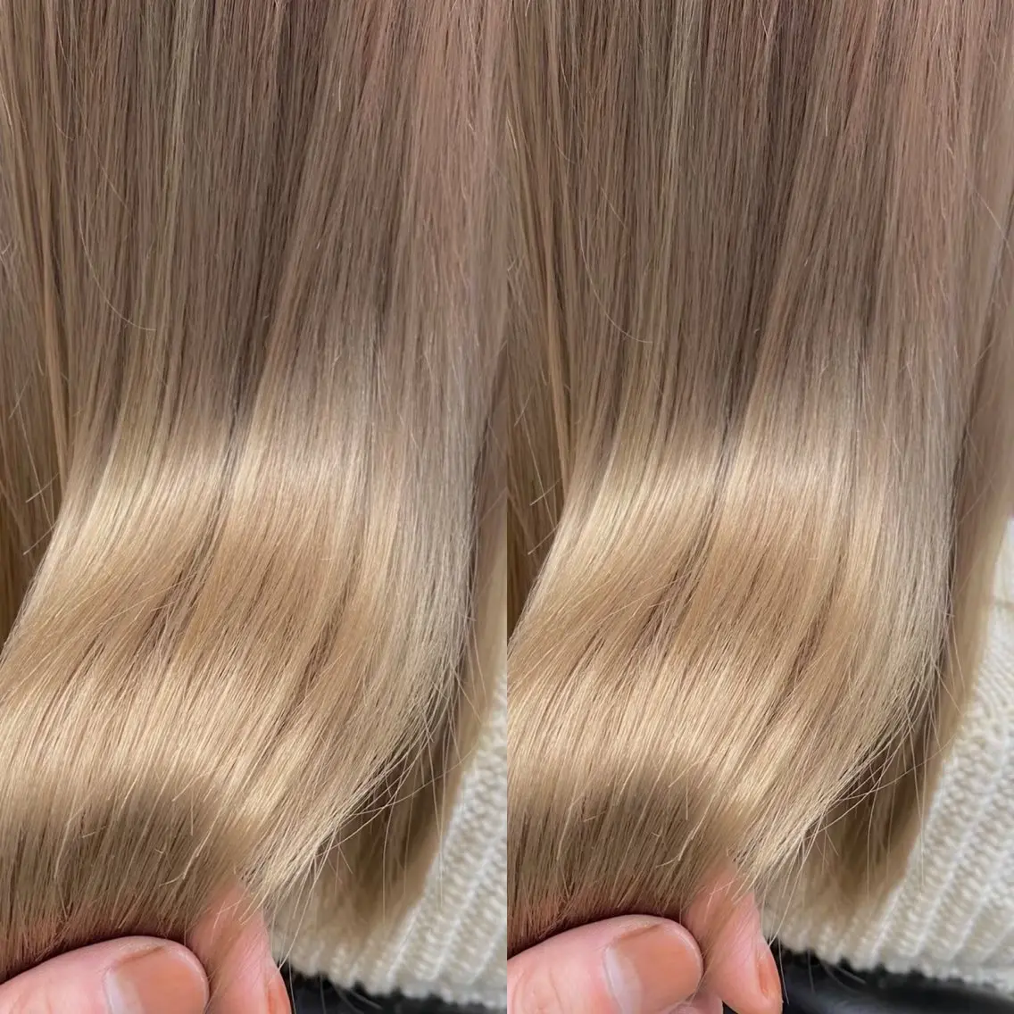 セミロング カラー ヘアアレンジ ベージュ透明感カラー 💟AYUMI💟のヘアスタイル