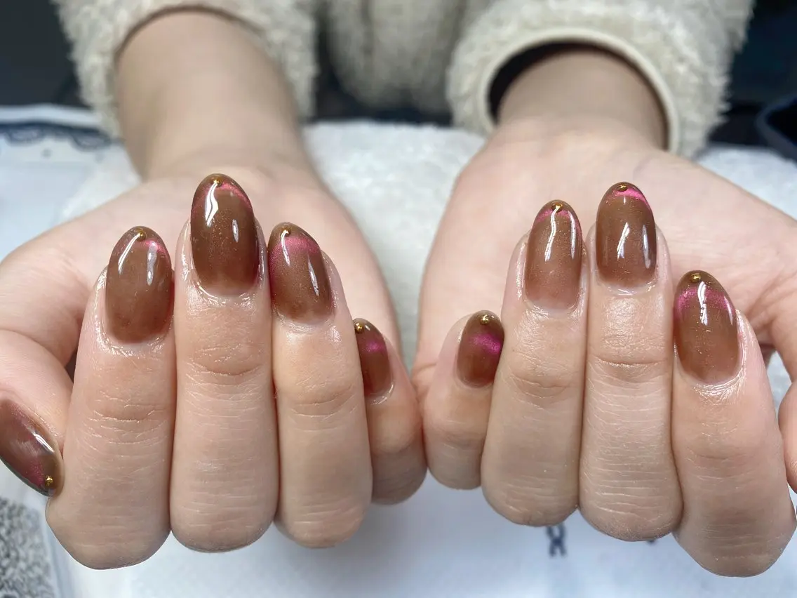 ネイル ハンドネイル ニュアンスネイル🌈 MYU Nailsのネイルデザイン