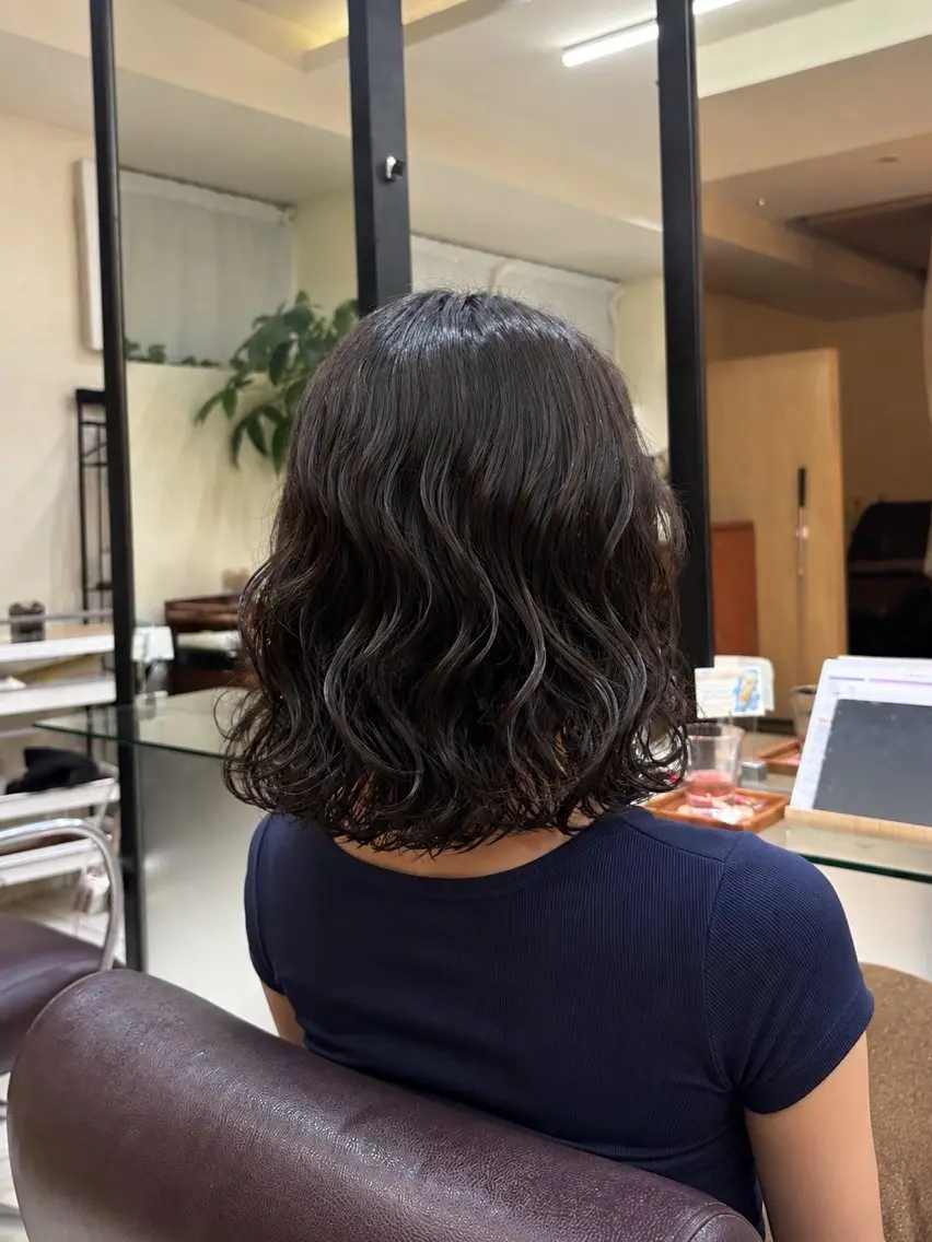 ミディアム パーマ 🫧カット¥0/ カノンClanc🫧のヘアスタイル