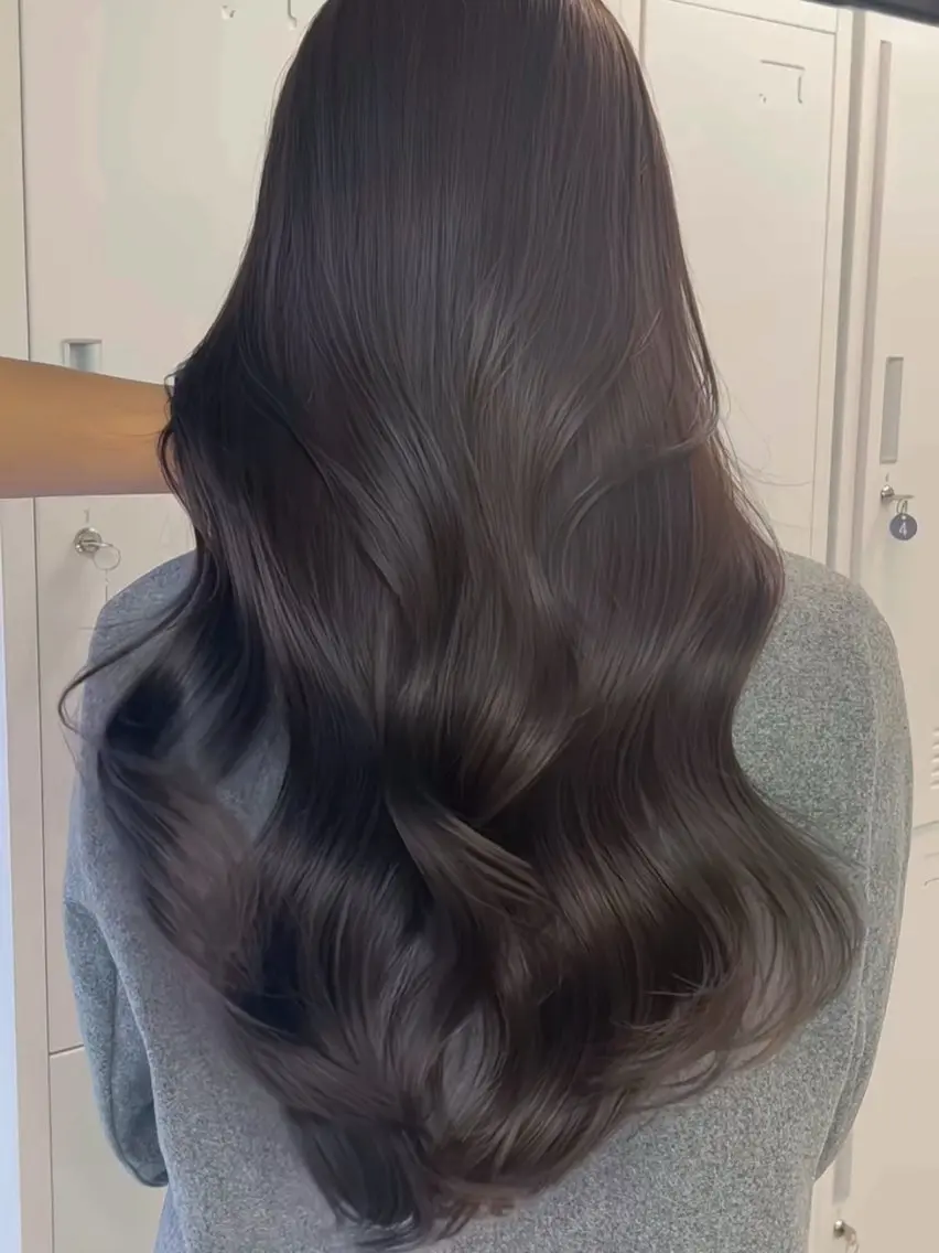 ロング カラー グレージュ モカグレージュ ヘアカラー 心斎橋/ヘアカラー あきらのヘアスタイル