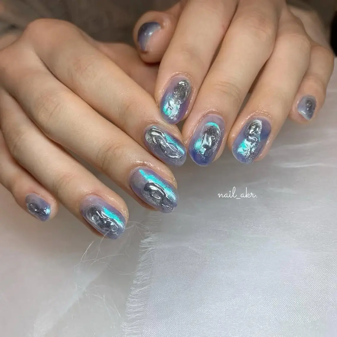ネイル ミラーネイル nailAVANCE akariのネイルデザイン