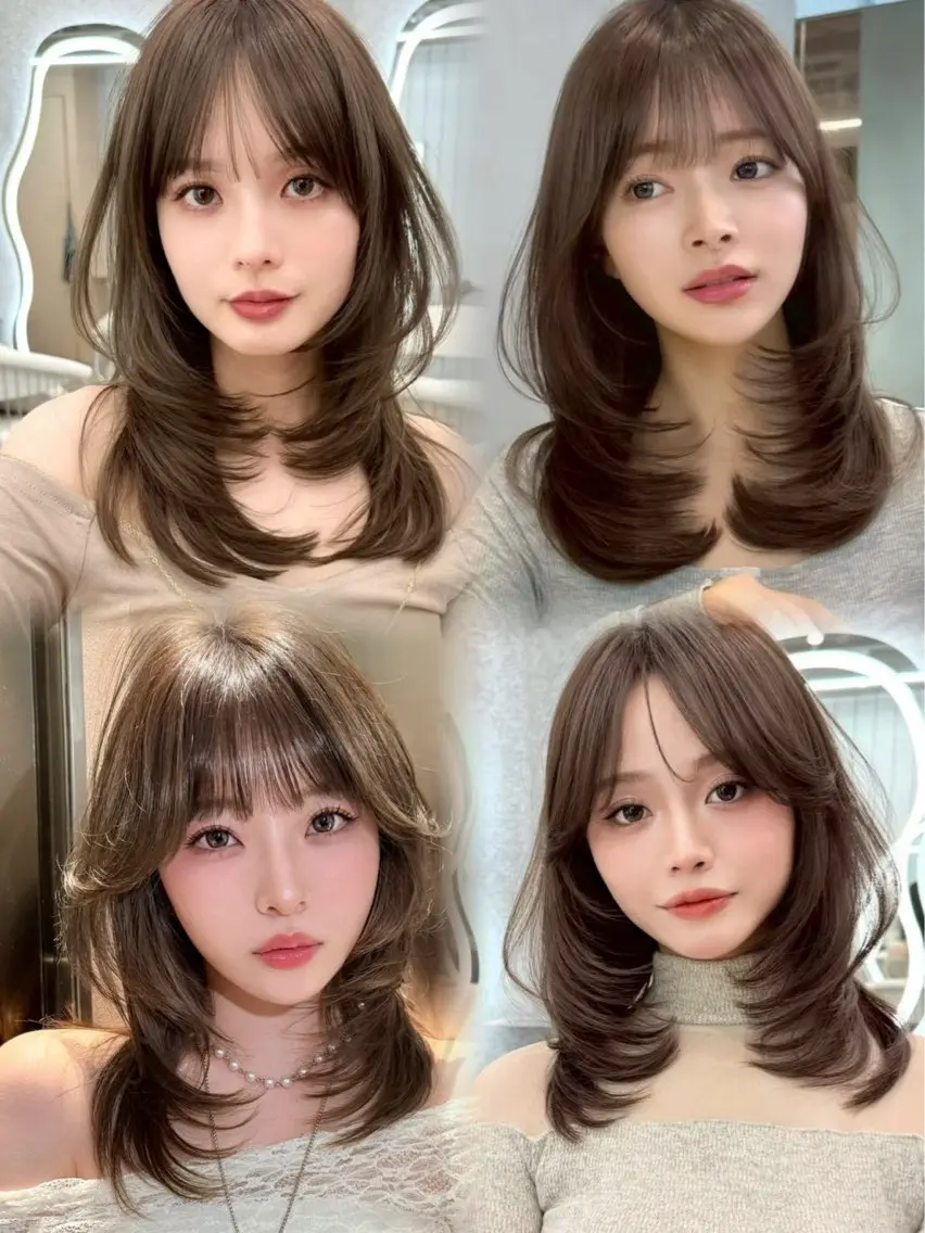 ロング カット ヘアカラー トリートメント 似合わせ/ボブ/レイ ヤー💖harukaのヘアスタイル