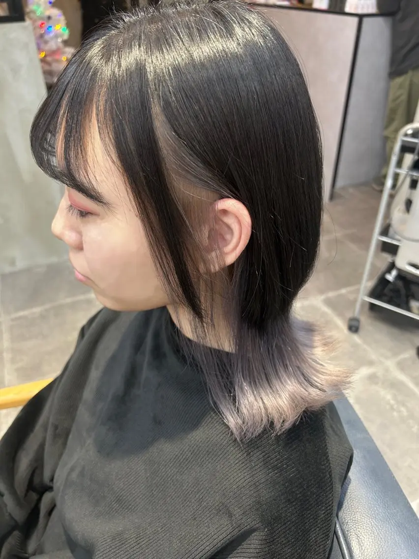 ミディアム カラー ヘアカラー トリートメント newi梅田🫧韓国 ヘア🫧sakiのヘアスタイル