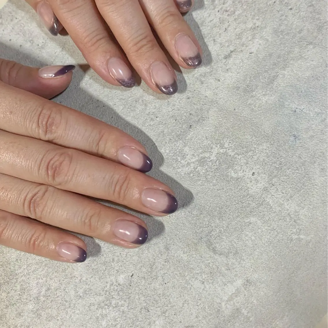 ネイル フレンチネイル ジェルネイル ハンドネイル Yuka 🄷🄾🄽🄳🄰のネイルデザイン