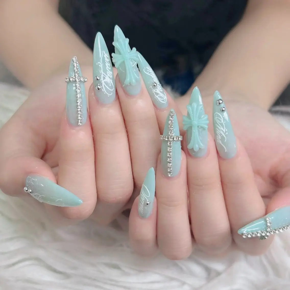 ネイル フットネイル フレンチネイル グラデーション 韓国ネイル ロングネイル ハンドネイル Hani Nail Salonのネイルデザイン