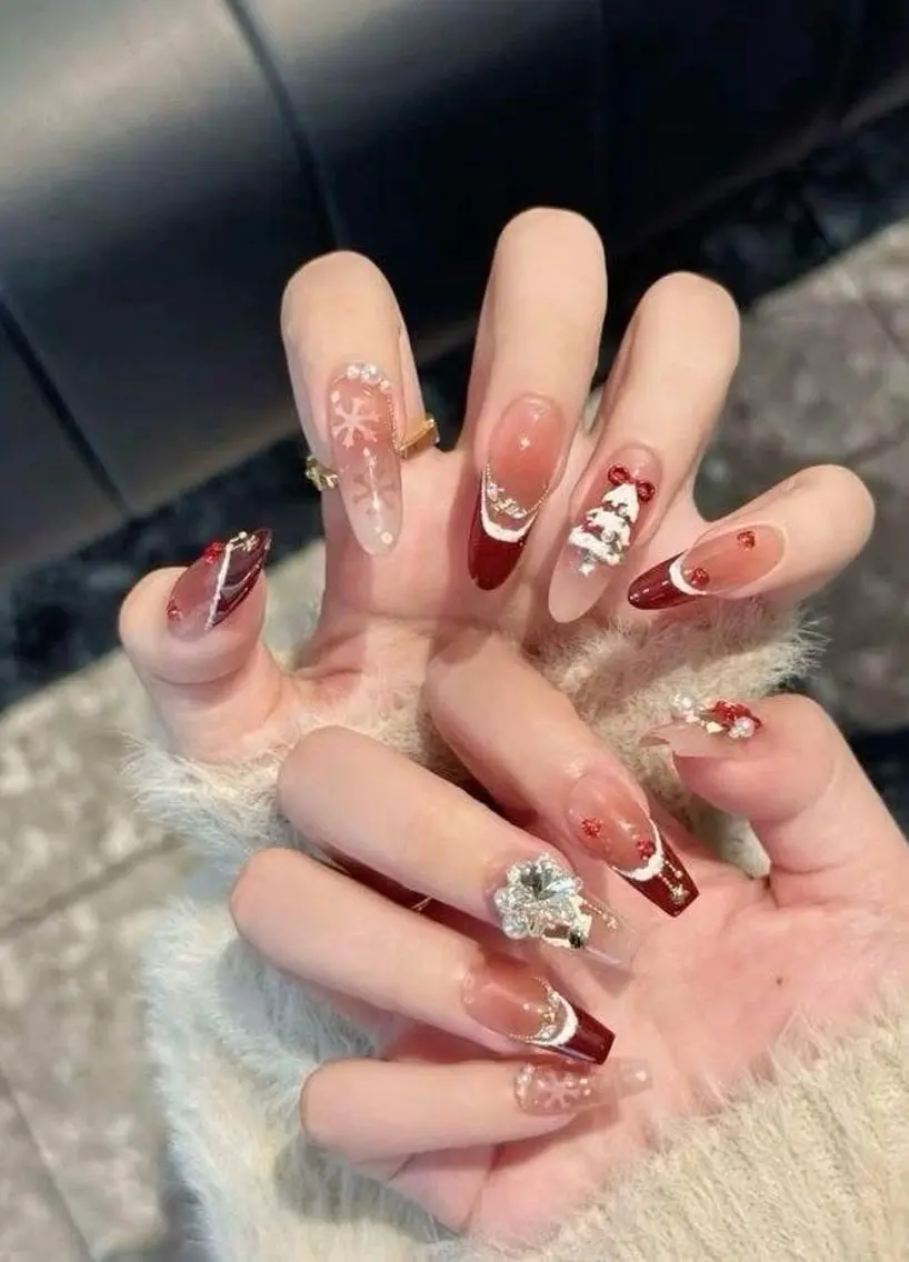 ネイル アートネイル ジェルネイル ガーリー ハート キラキラネイル Kawaii _Nailのネイルデザイン