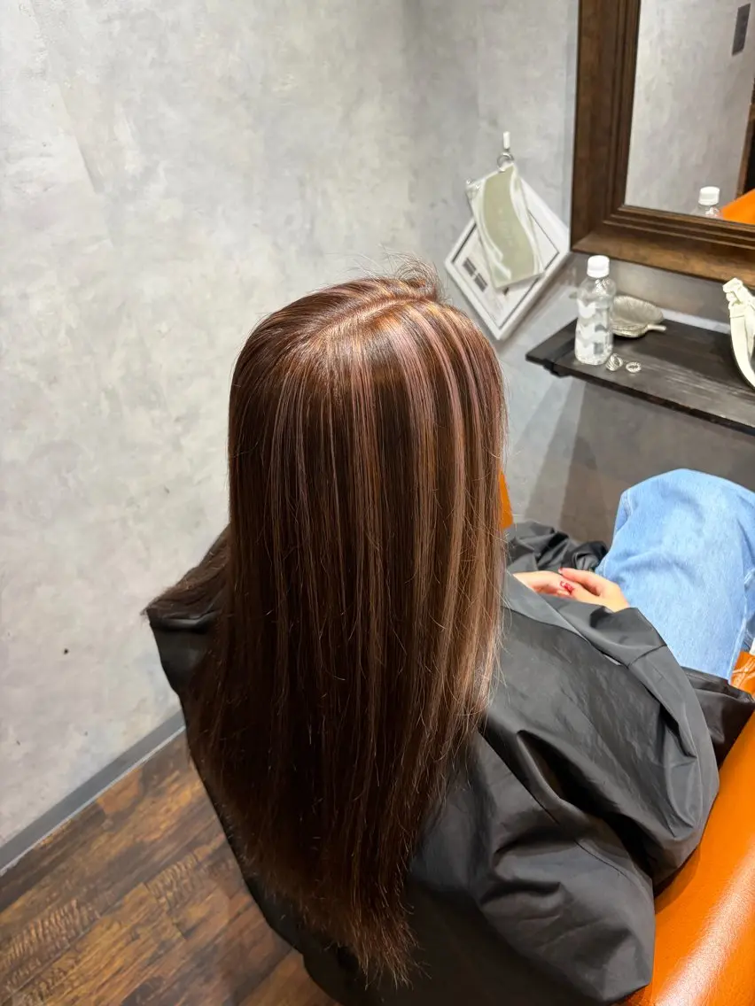 カラー ハイライトカラー ヘアカラー 武田 美来のヘアスタイル
