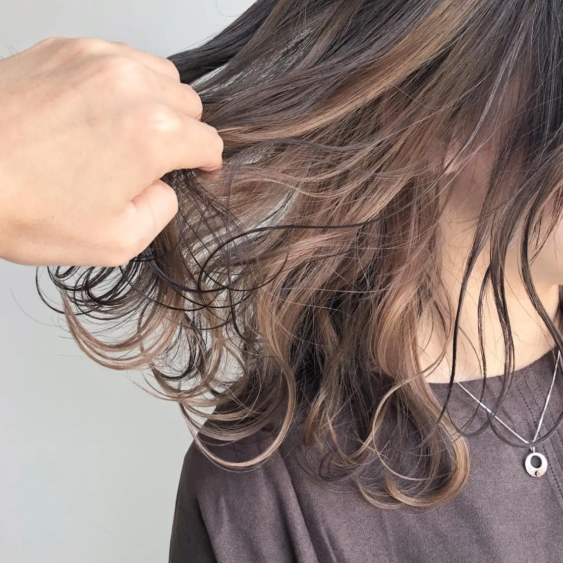 ミディアム カラー ヘアカラー レイズ 立川のヘアスタイル
