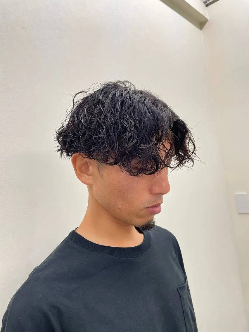 パーマ メンズ カット パーマ 大阪メンズ 美容師井上智博のヘアスタイル