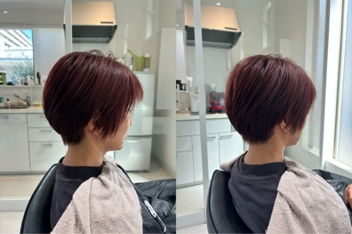 ショート カラー ブラウンカラー ピンクカラー ピンクブラウン ショートヘア 【20時〜22時】 KENのヘアスタイル