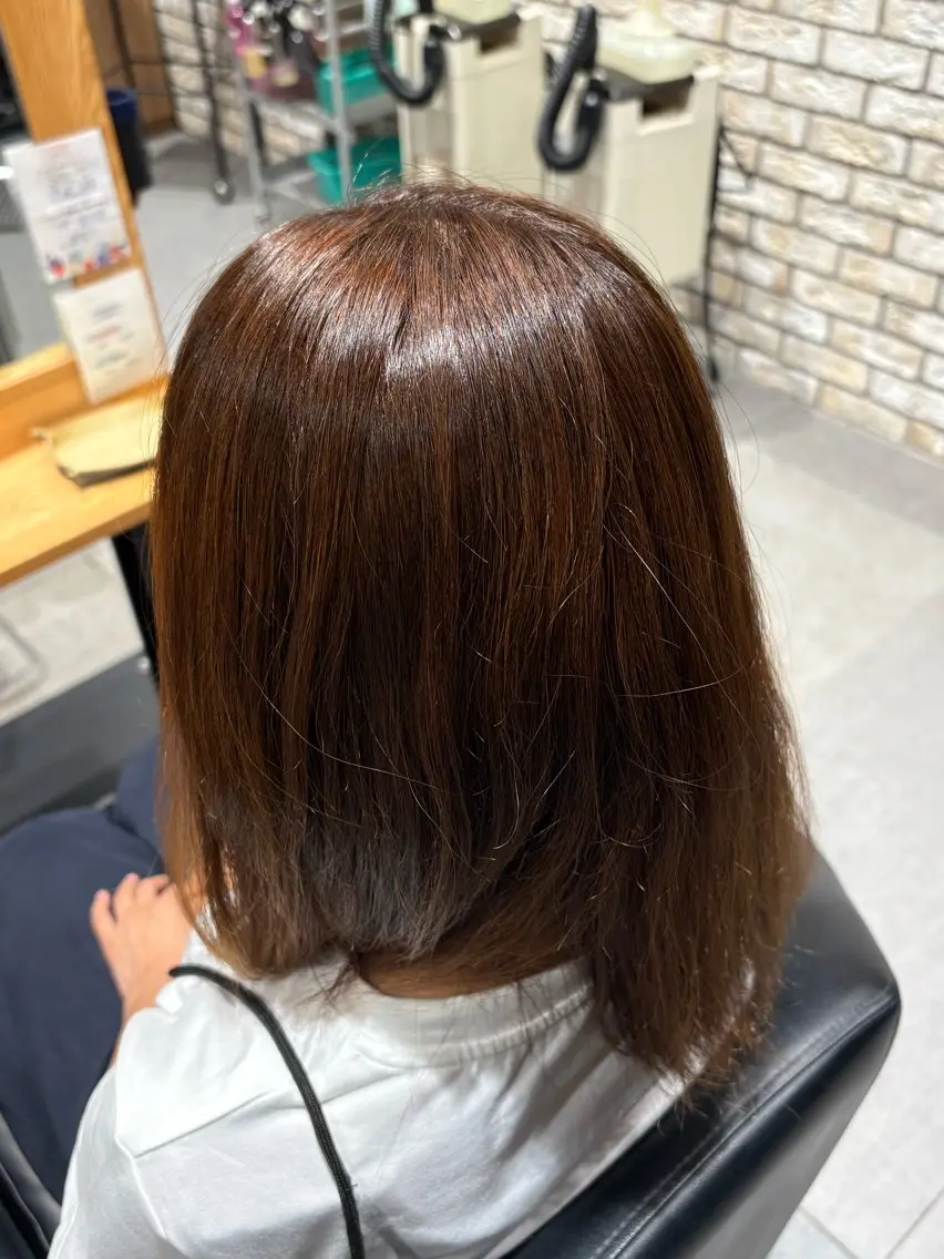 ロング カラー ブラウンカラー ヘアカラー 眞鍋 瑠斗のヘアスタイル