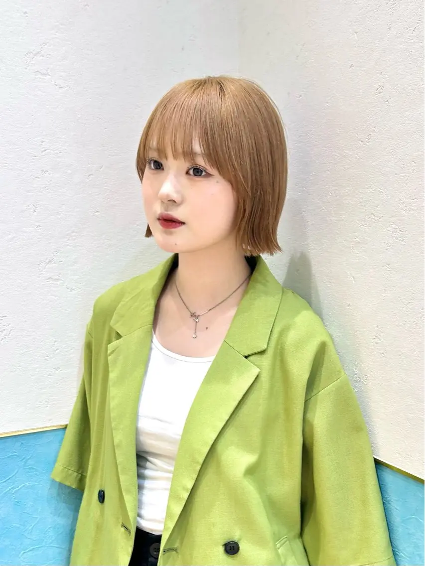 ショート カット トリートメント 🍎大人可愛い小顔 ボブ🍏shioのヘアスタイル