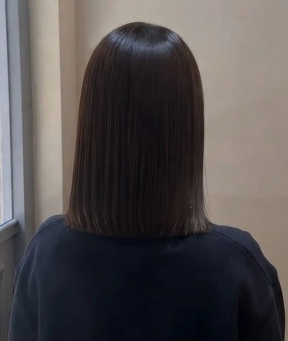 ミディアム 松下 沙織のヘアスタイル