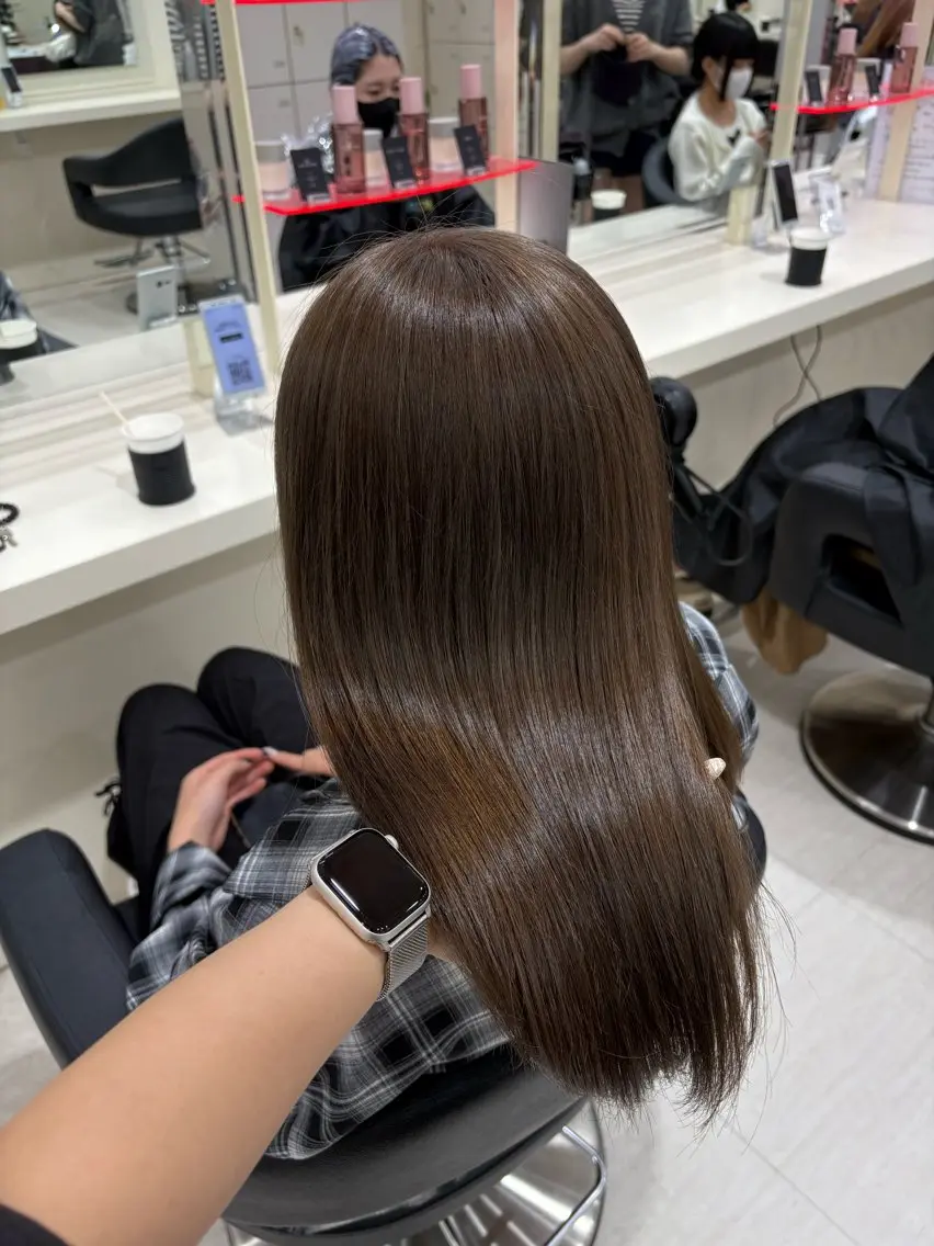ロング カラー 透明感オリーブ🌿‬ HARUNE🕊のヘアスタイル