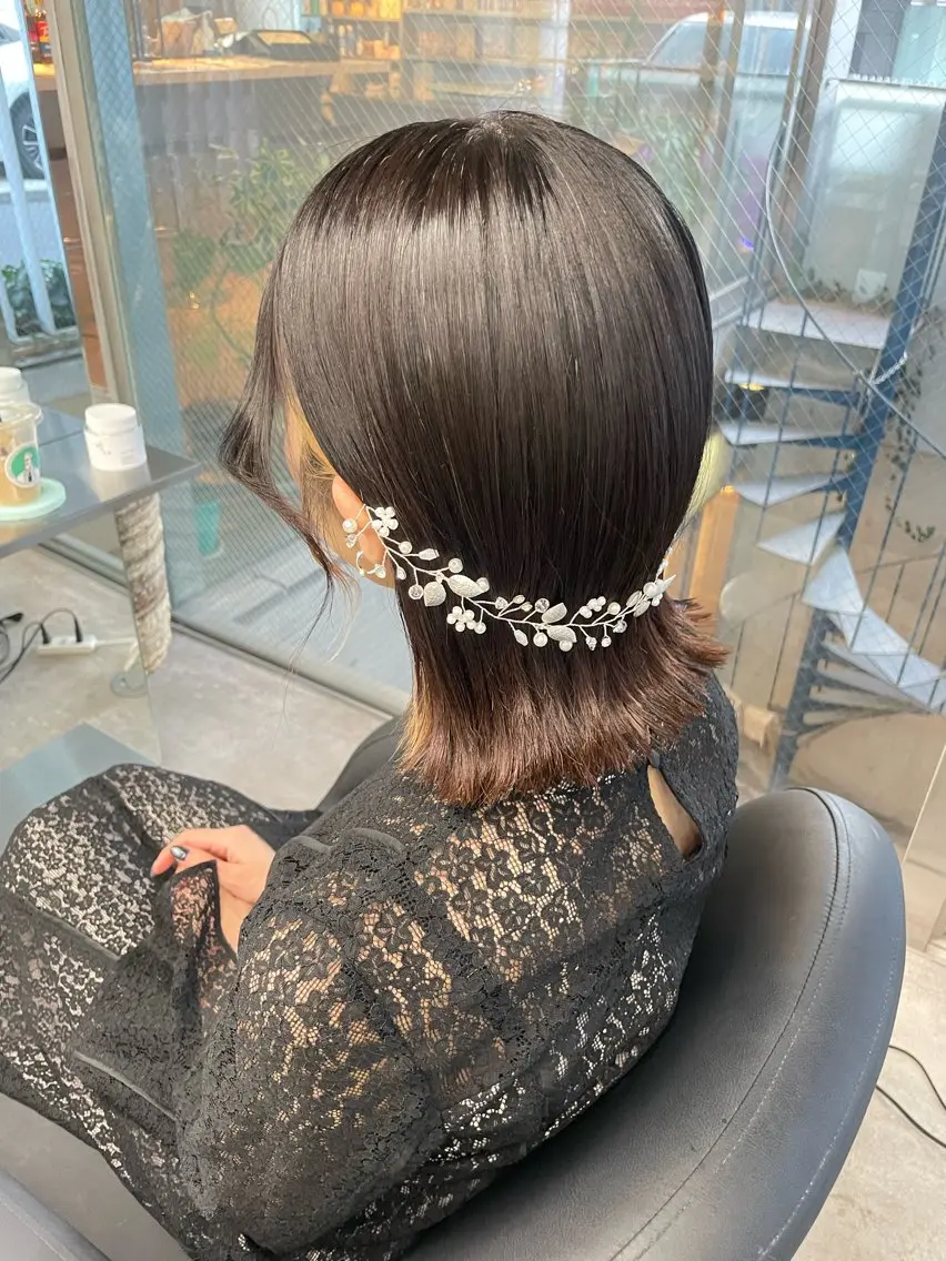 ヘアアレンジ ヘアセット 速水 ゆきののヘアスタイル