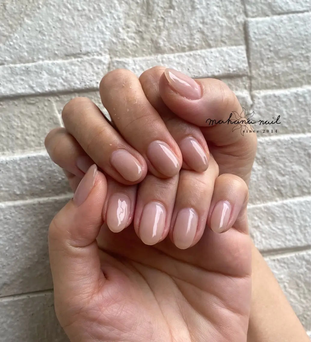 ネイル クリアネイル グラデーション mahana nailのネイルデザイン