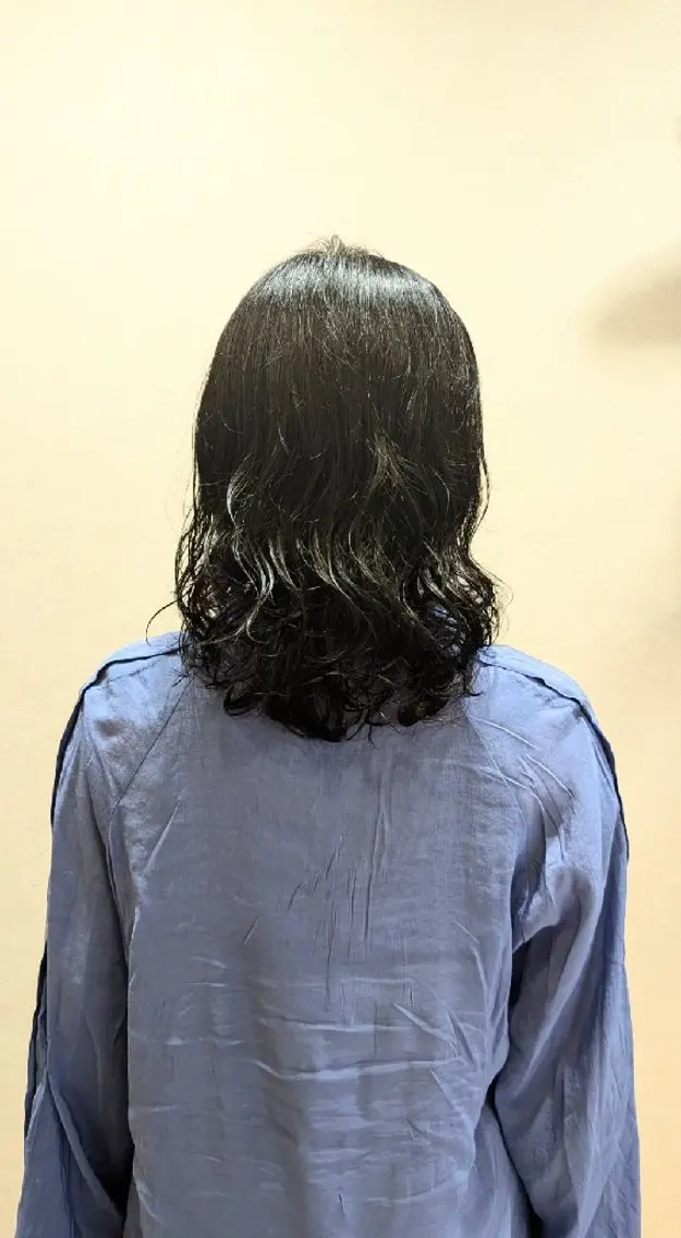 ミディアム カラー パーマ いずみ こずえのヘアスタイル