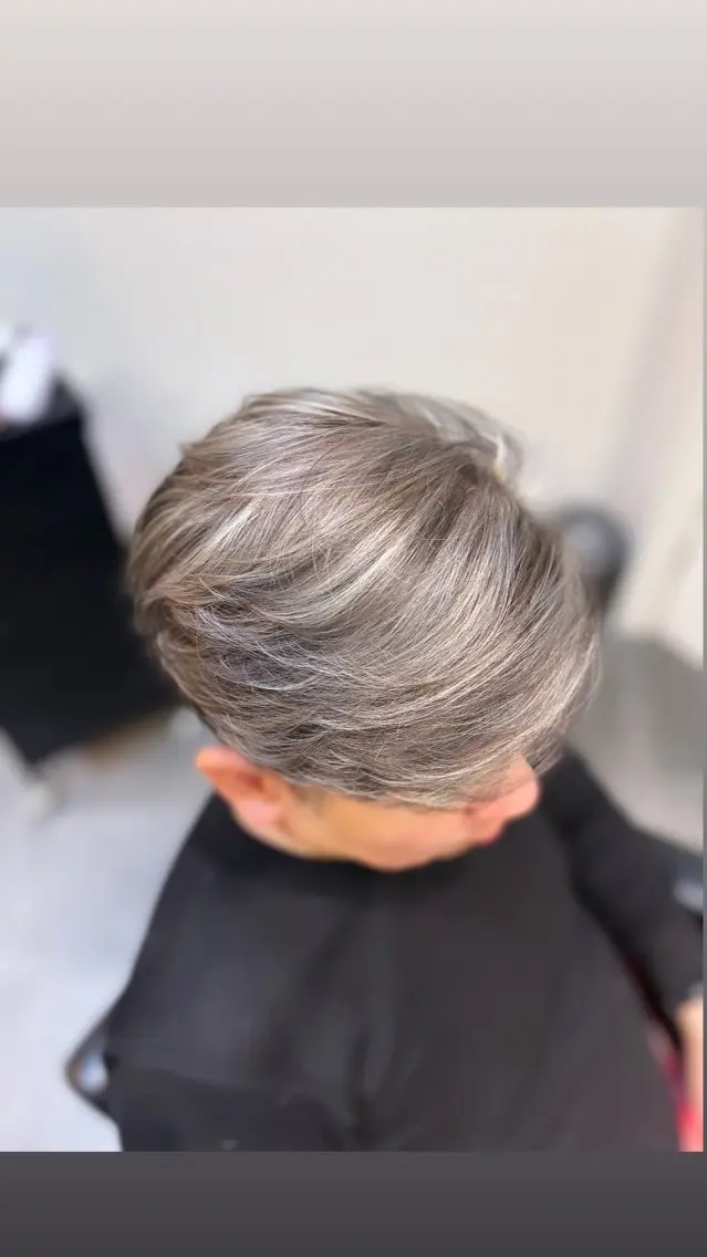 ショート カラー メンズ メンズハイライト ハイライトカラー ハイライト ❇️メンズ特化❇️ 表参道、南青山のヘアスタイル