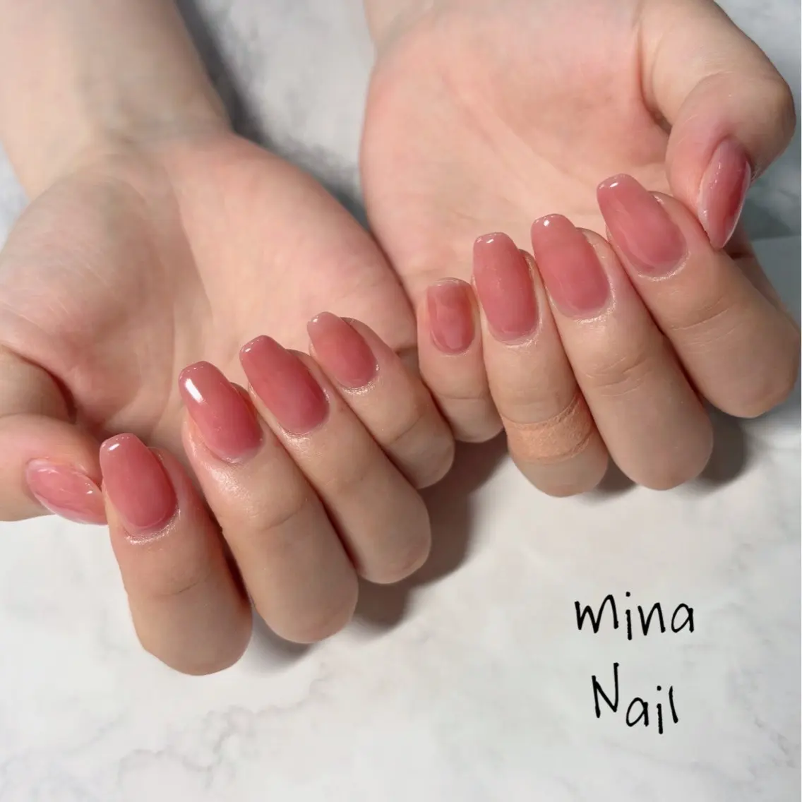 ネイル ジェルネイル ワンカラーネイル mina Nailのネイルデザイン