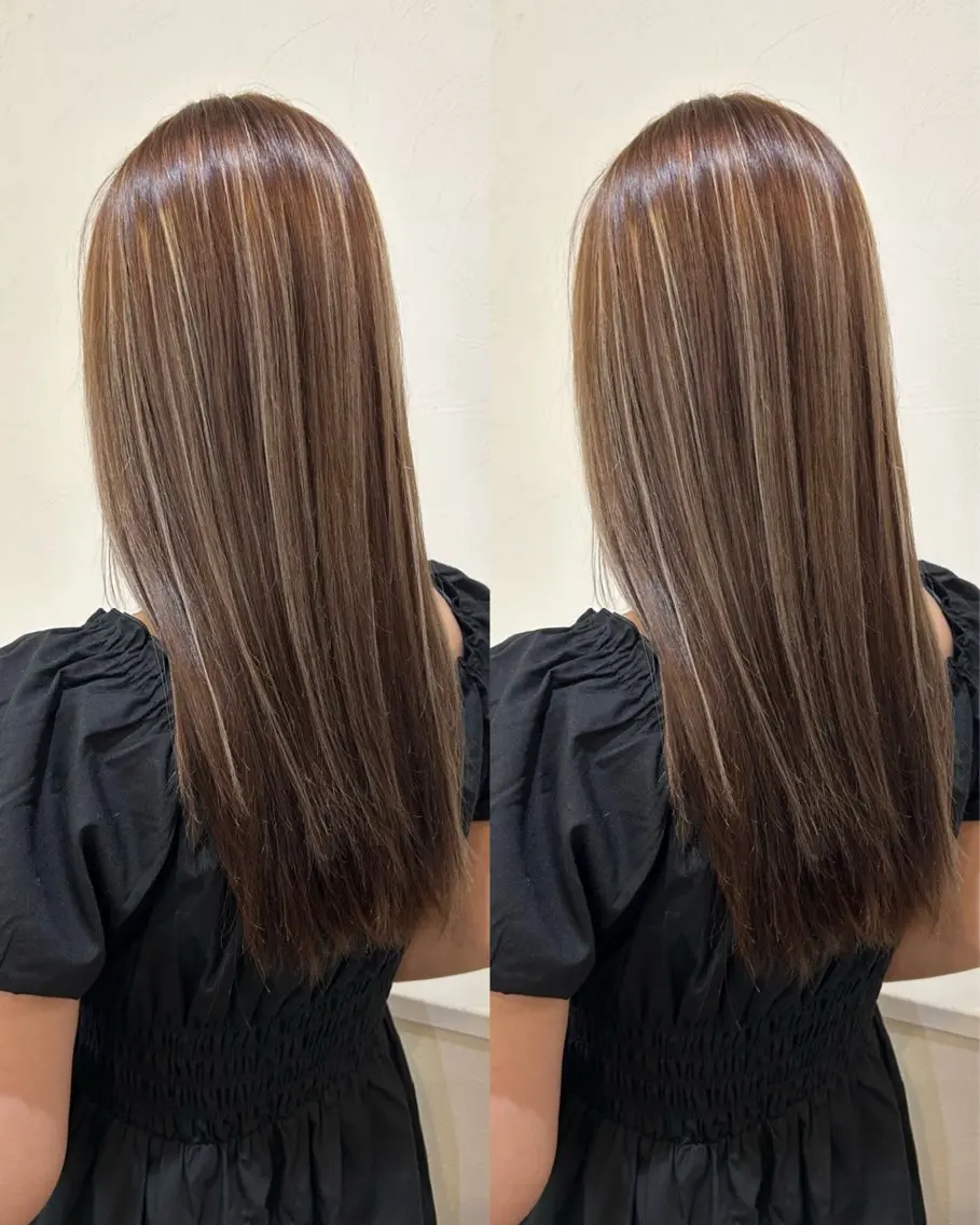 ロング ボブ 髪質改善 縮毛矯正 トリートメント 酸熱トリートメント カット ヘアカラー 【SET-UP】高橋 海輝のヘアスタイル