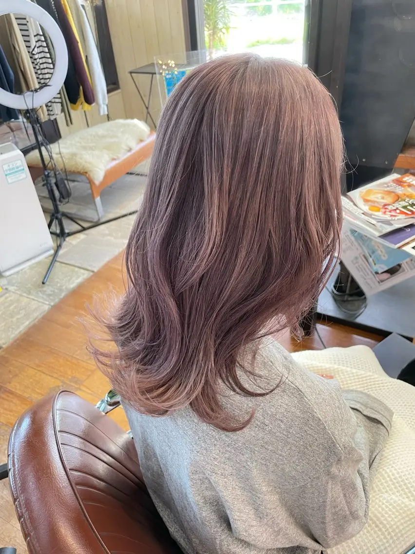 ロング カラー ピンクカラー ヘアカラー NAGONSTYLE 高塩知輝のヘアスタイル