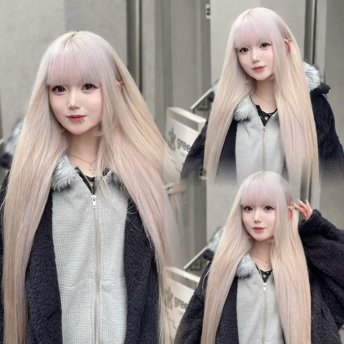 ロング カラー ヘアアレンジ ヘアカラー トリートメント 🥀韓国アイドル オタクharu🥀のヘアスタイル