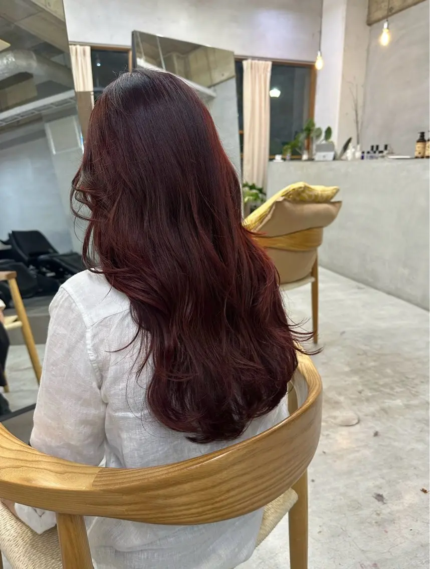 ロング カラー ヘアカラー MUKU ひかるのヘアスタイル
